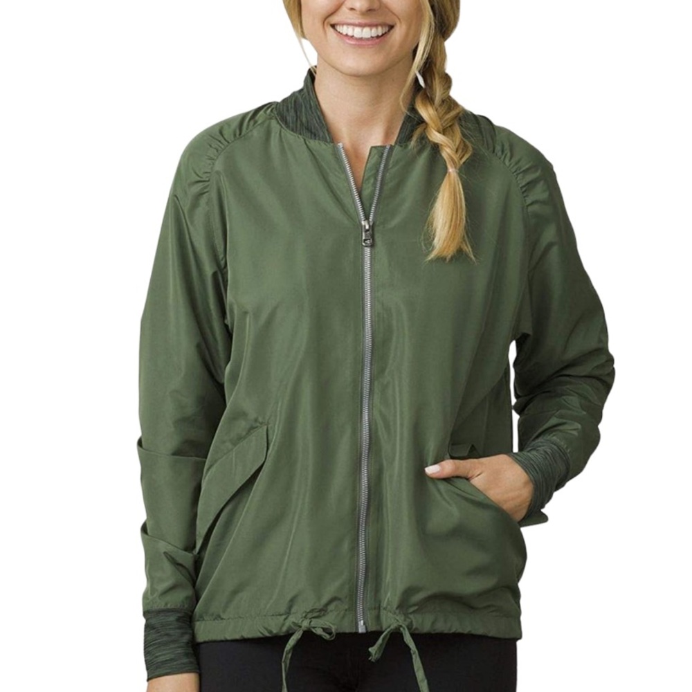 Olive Green Bomber Jacket for Women
